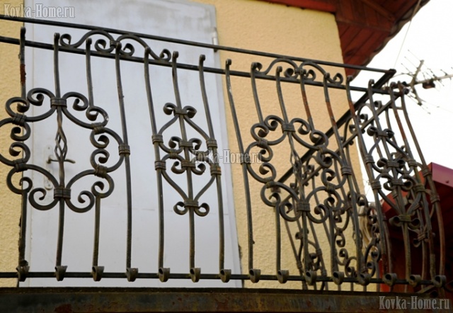 кованое ограждение балкона 4, кованые решетки,  кованые ограждения