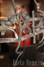 Люстра кованая Тоскана 3, кованые фонари, кованые светильники